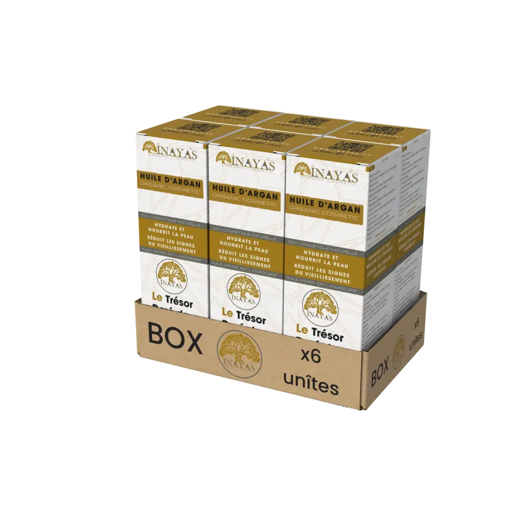 PACK - x6 Unite -HUILE D'ARGAN COSMETIQUE 50 ML