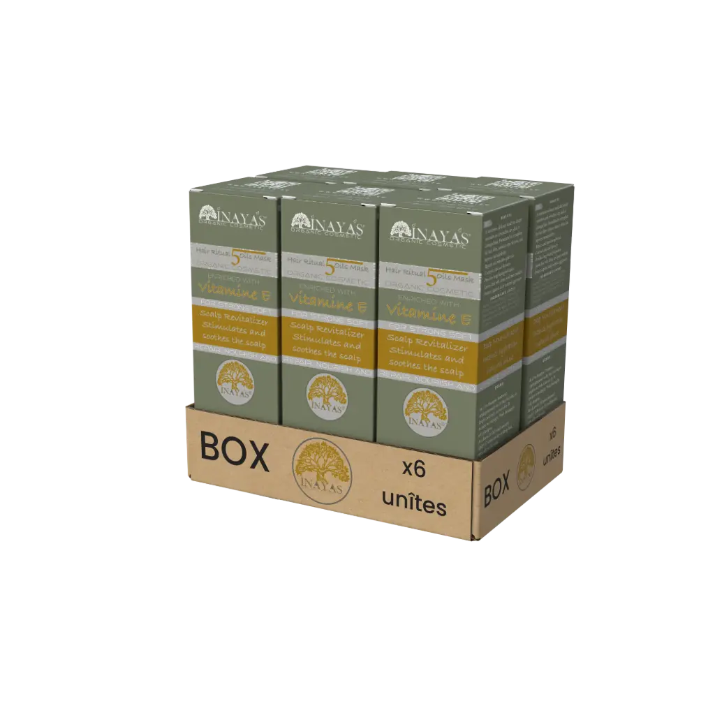 PACK – 6 Units – INAYAS – 5 OILS HAIR MASK – 50 ml
